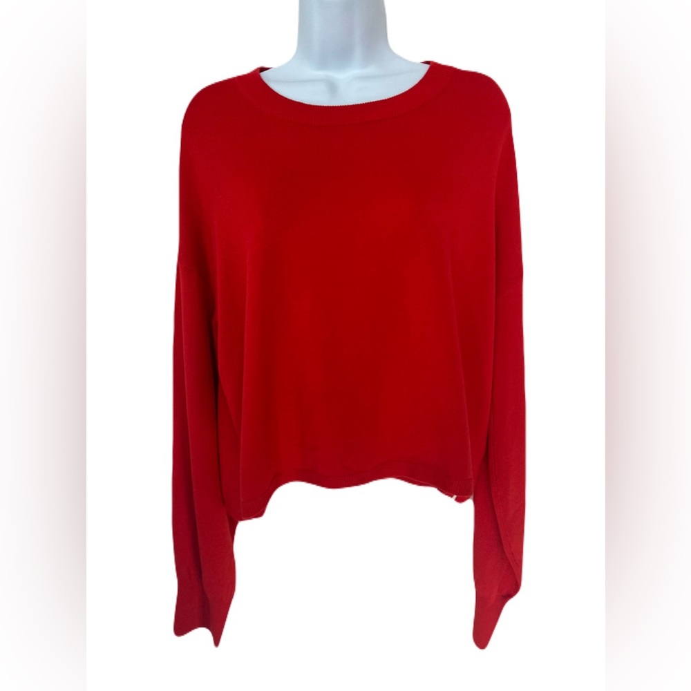 ❤️ EUC SILVERFLINT Red Cropped Sweater | Women’s Medium